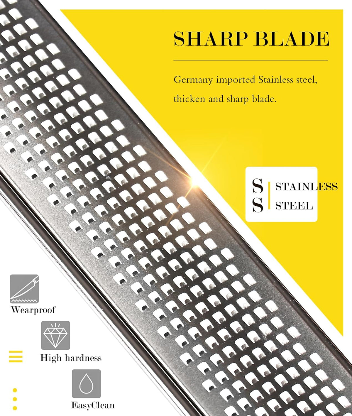 Zest up your cooking game! 🍋✨ Stainless steel lemon zester & cheese grater for all your flavor needs. Plus, it comes with a handy cleaning brush! 🧼💪 #KitchenEssentials #CookingHacks