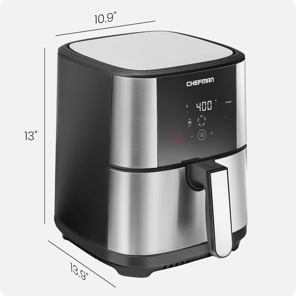 Upgrade your kitchen with the NEW Turbofry Air Fryer! 🌟 Digital controls & 5 Qt capacity in sleek stainless steel! 🍟✨ #HealthyEating #AirFryer