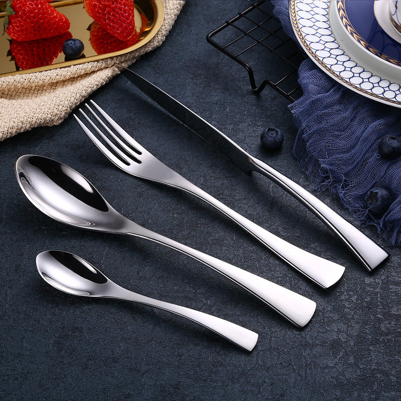 Stainless Steel Flatware, Black