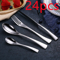 Stainless Steel Flatware, Black