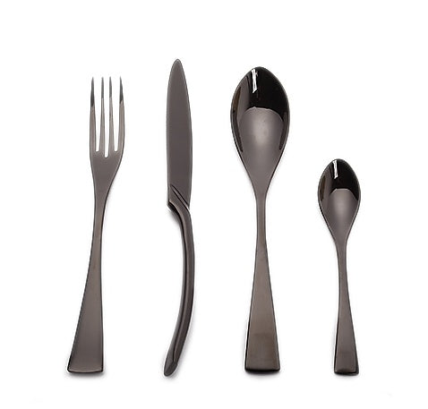 Stainless Steel Flatware, Black