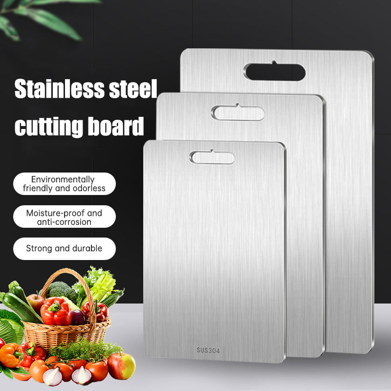 Double-Sided Stainless Steel Cutting Board