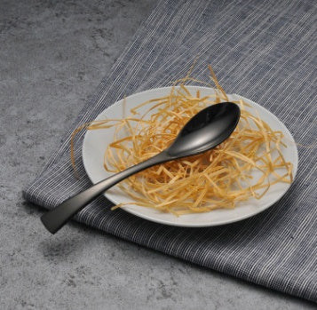 Stainless Steel Flatware, Black
