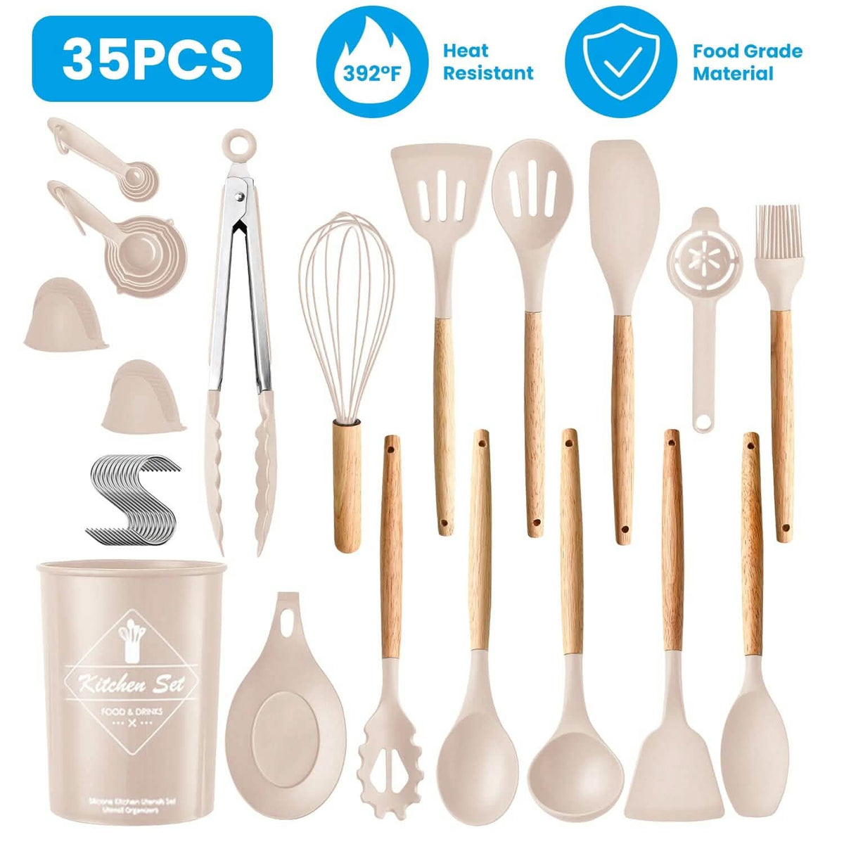 Kitchen Utensil Set, 35-Piece