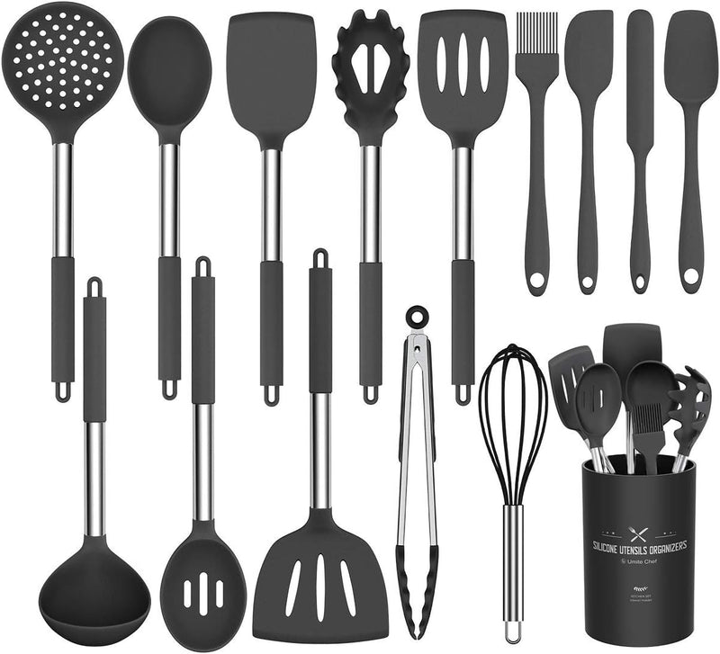Silicone Kitchen Utensil Set, 15-Piece