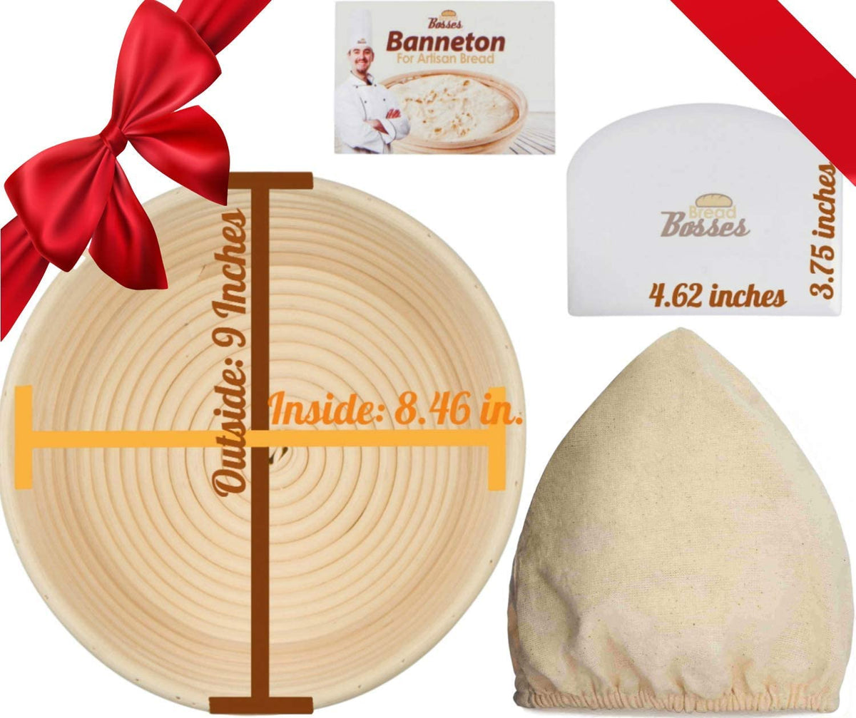 9-Inch Bread Banneton for Sourdough Enthusiasts - Elevate Your Baking Experience