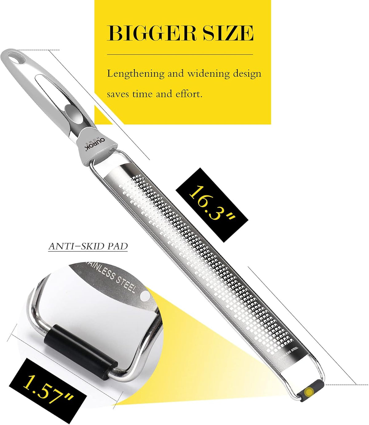 Zest up your cooking game! 🍋✨ Stainless steel lemon zester & cheese grater for all your flavor needs. Plus, it comes with a handy cleaning brush! 🧼💪 #KitchenEssentials #CookingHacks