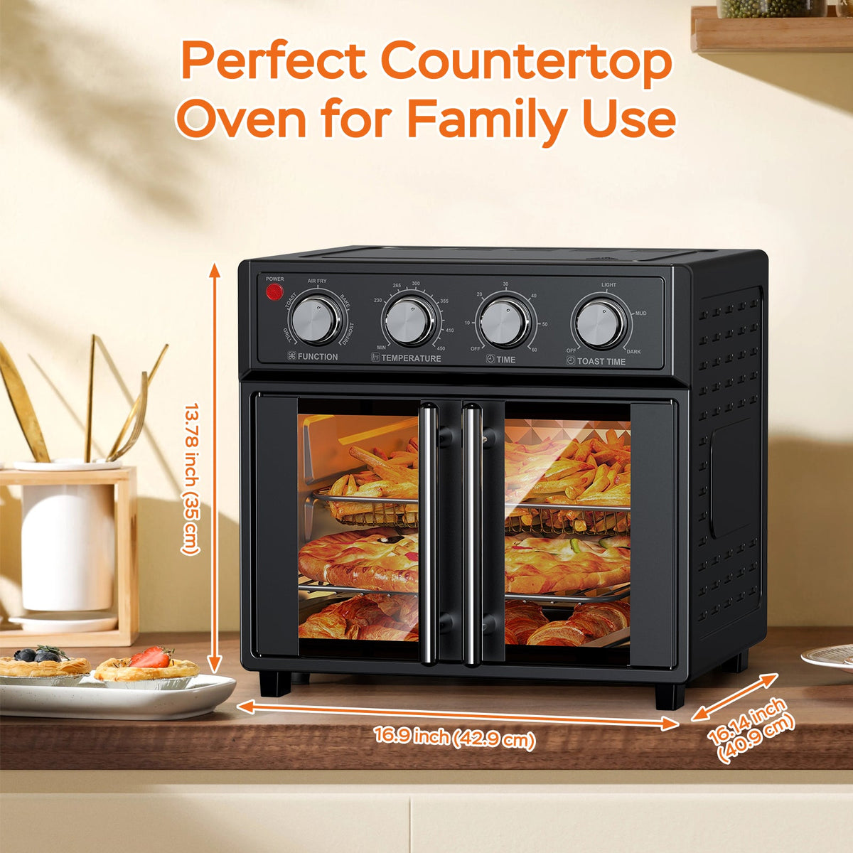 PlumChef Air Fryer Toaster Oven, 26 qt