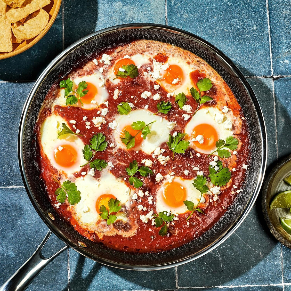 Hexclad 12" Hybrid Nonstick Frying Pan with Lid, Dishwasher & Oven Safe