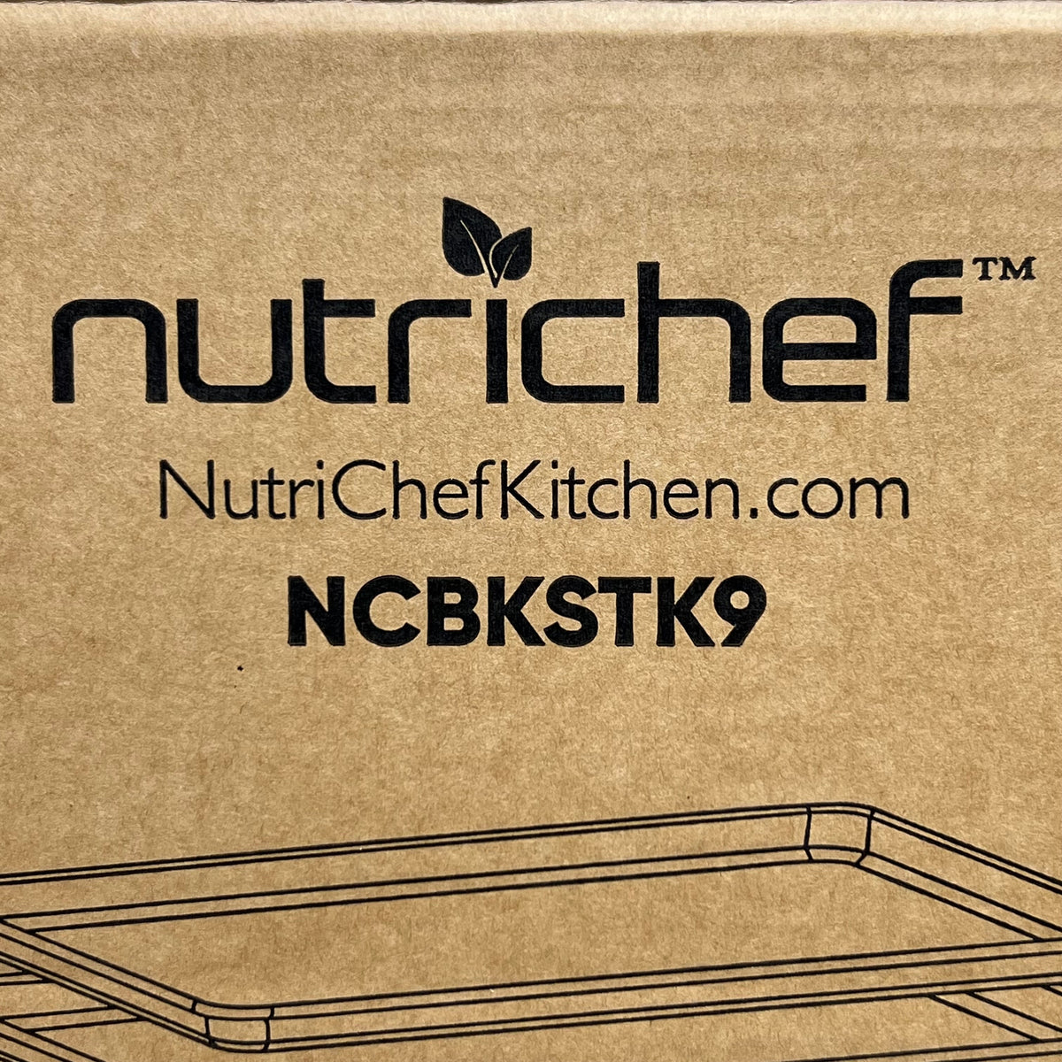NutriChef Stackable Nonstick Bakeware Set, 8-Piece