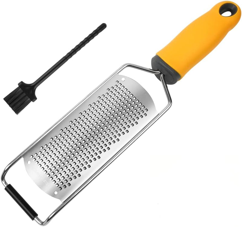 Stainless Steel Zester with Cover and Cleaning Brush