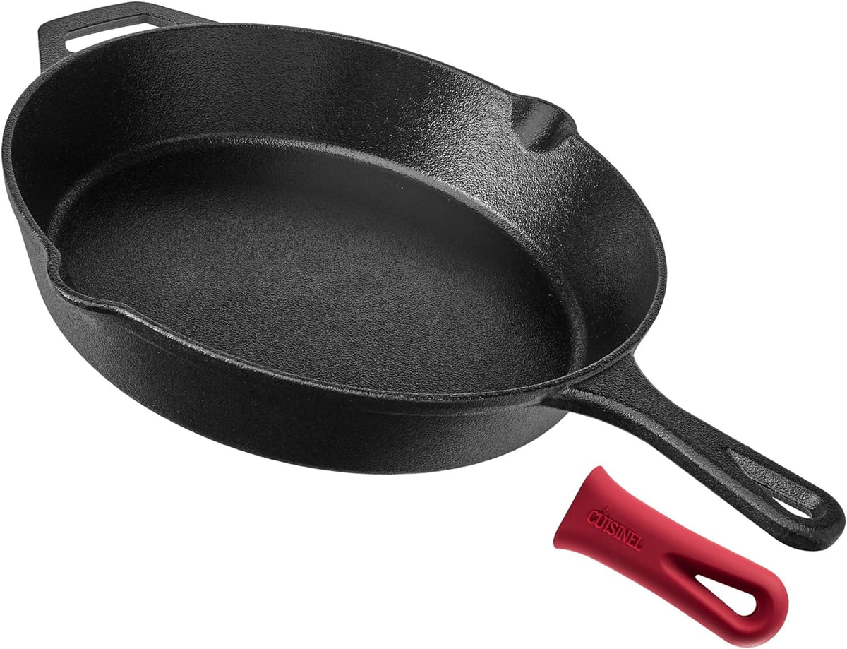 Cook Like a Pro with Our 12-Inch Pre-Seasoned Cast Iron Skillet – Perfect for Oven, Stovetop, and Campfire Adventures! 🍳✨ #CookingEssentials #CastIronChef
