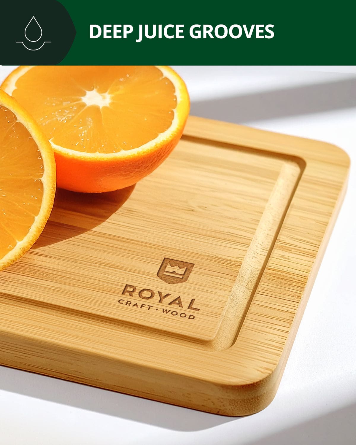 Bamboo Cutting Board Set, 3-Piece