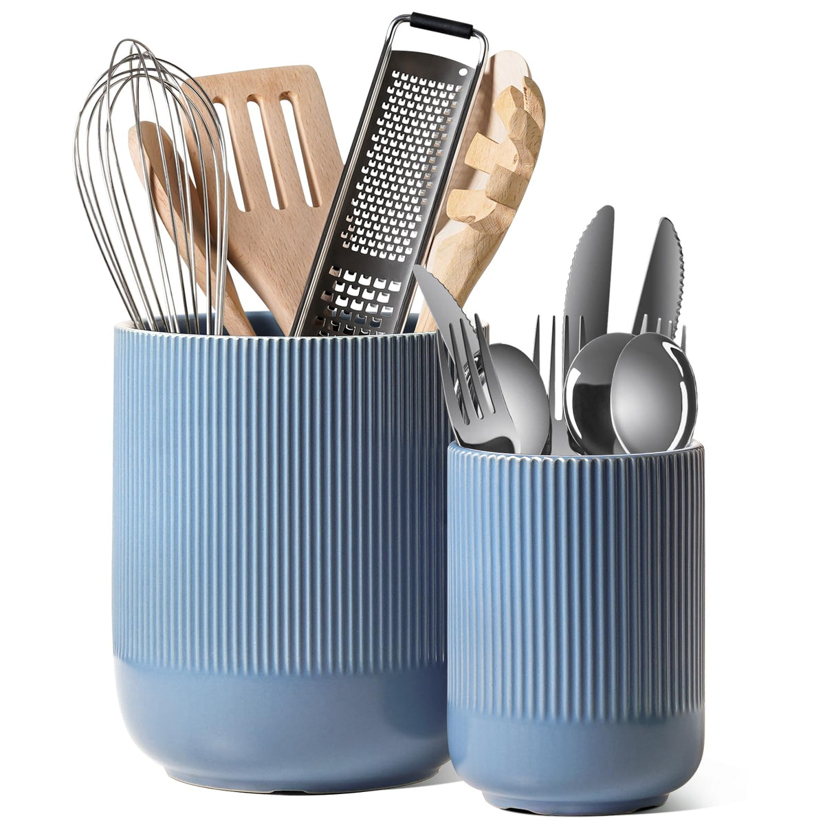 LE TAUCI Ceramic Utensil Holders, Set of 2
