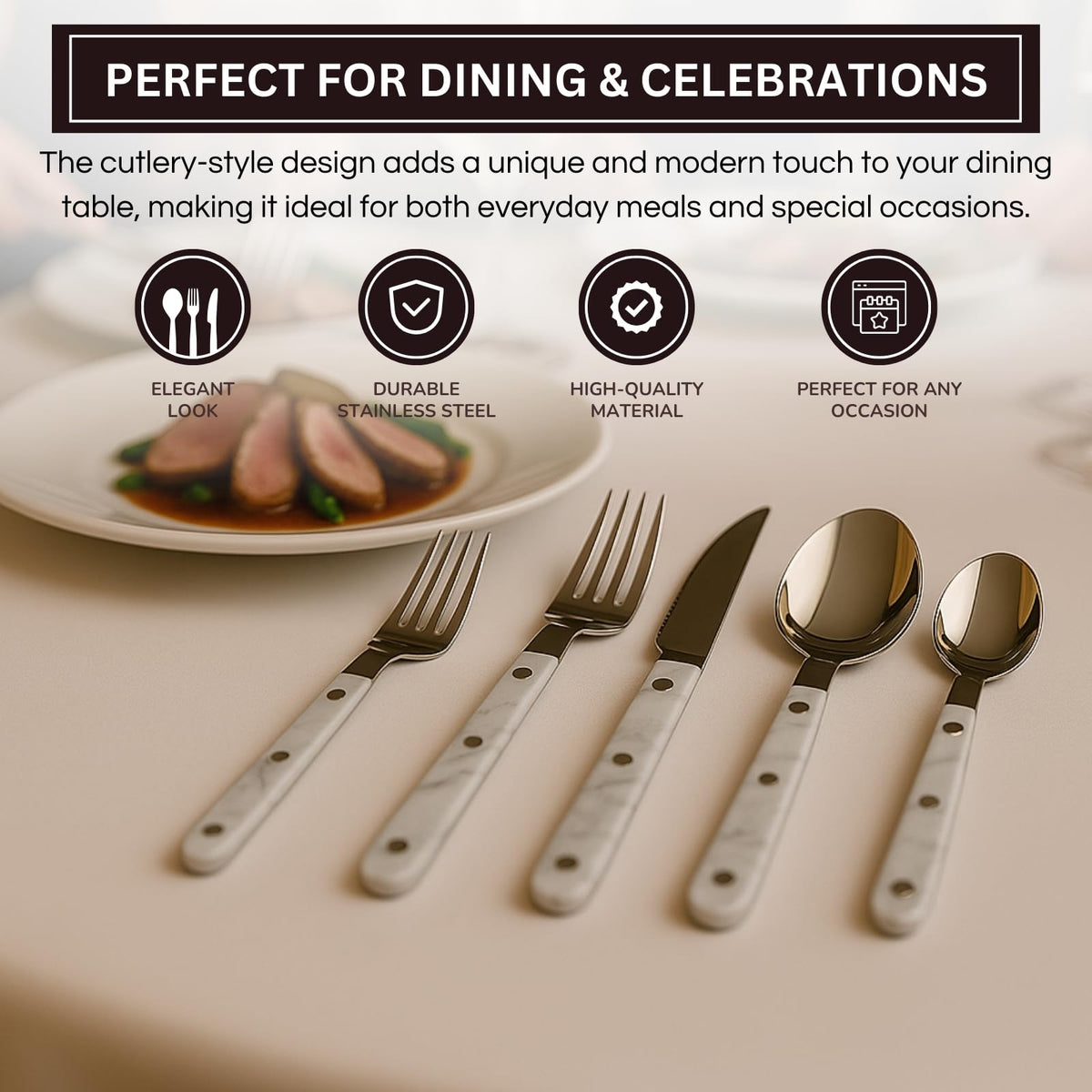 Khen Flatware Set, 20-Piece
