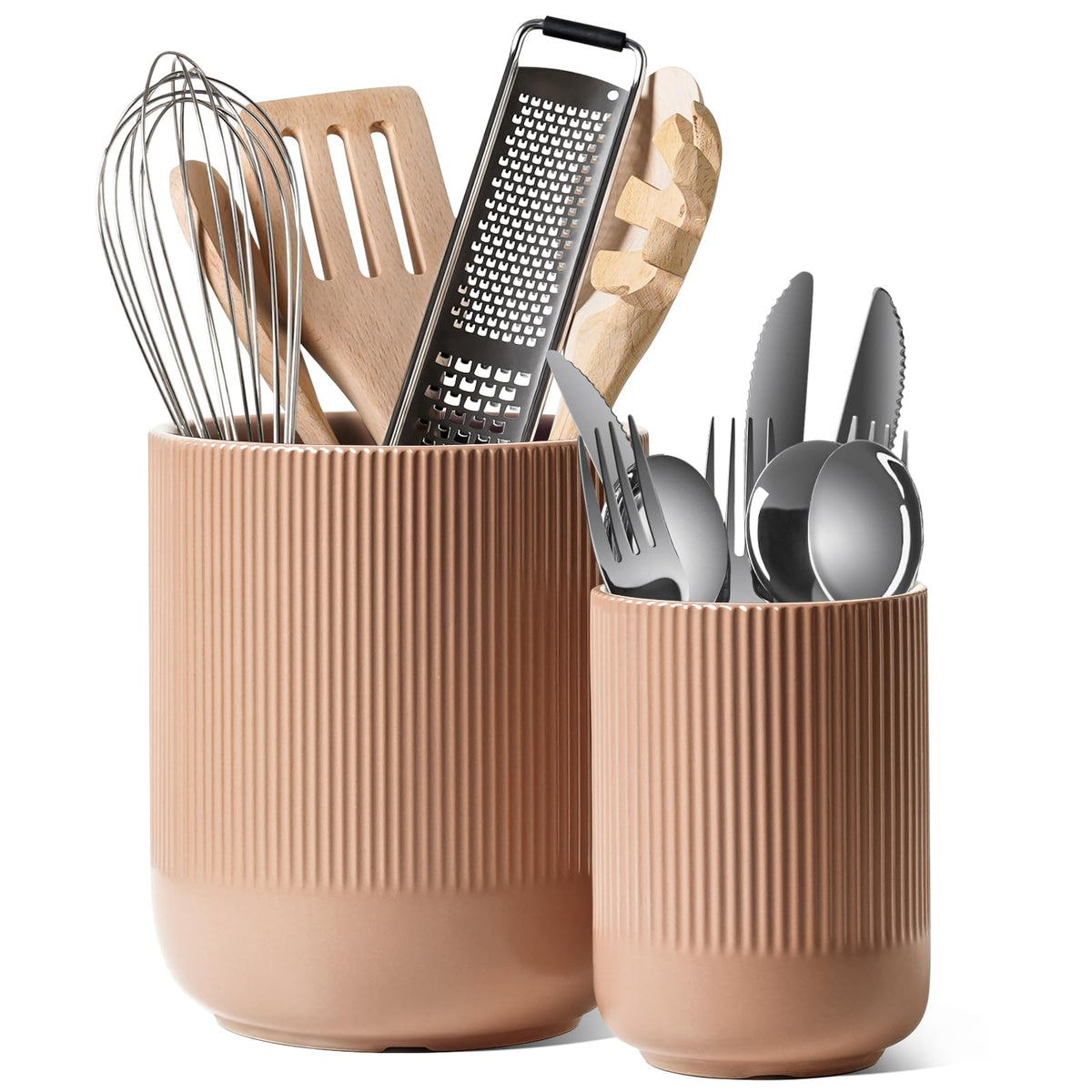 LE TAUCI Ceramic Utensil Holders, Set of 2