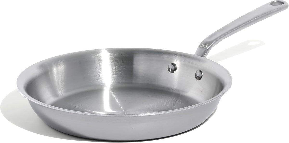 Made in Cookware - 10-Inch Stainless Steel Frying Pan - 5 Ply Stainless Clad - Professional Cookware - Crafted in USA - Induction Compatible