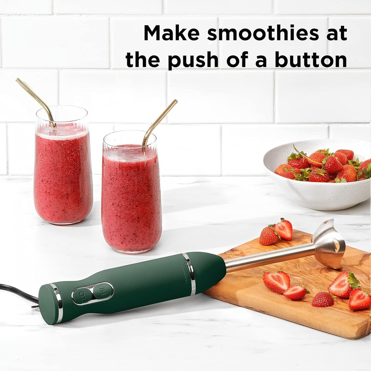 Immersion Stick Hand Blender - Your Essential Kitchen Tool for Smoothies, Sauces, and More!