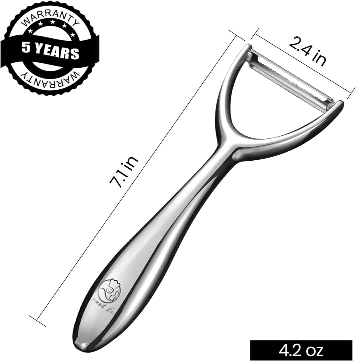 Vegetable Peeler Ultra Sharp Stainless Steel Blade (Y Peeler)