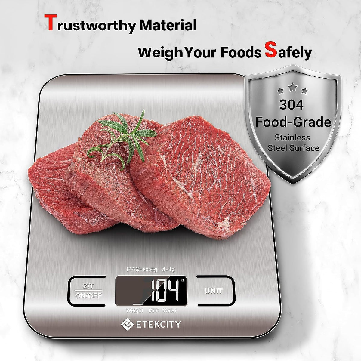Precision Digital Kitchen Scale - Measure Grams & Ounces Up to 11 Lbs for Perfect Cooking!