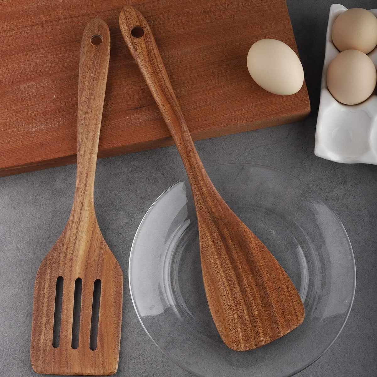 Elevate Your Cooking Game with Our 4-Piece Wooden Utensil Set! 🍳✨