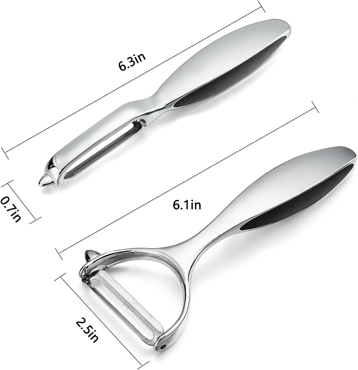 Vegetable Peeler Stainless Steel Potato Peelers Y-Shaped&I-Shaped Peelers