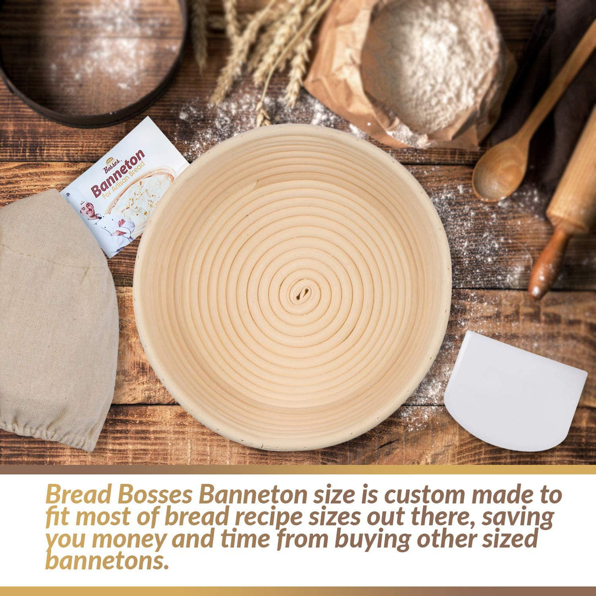 9-Inch Bread Banneton for Sourdough Enthusiasts - Elevate Your Baking Experience