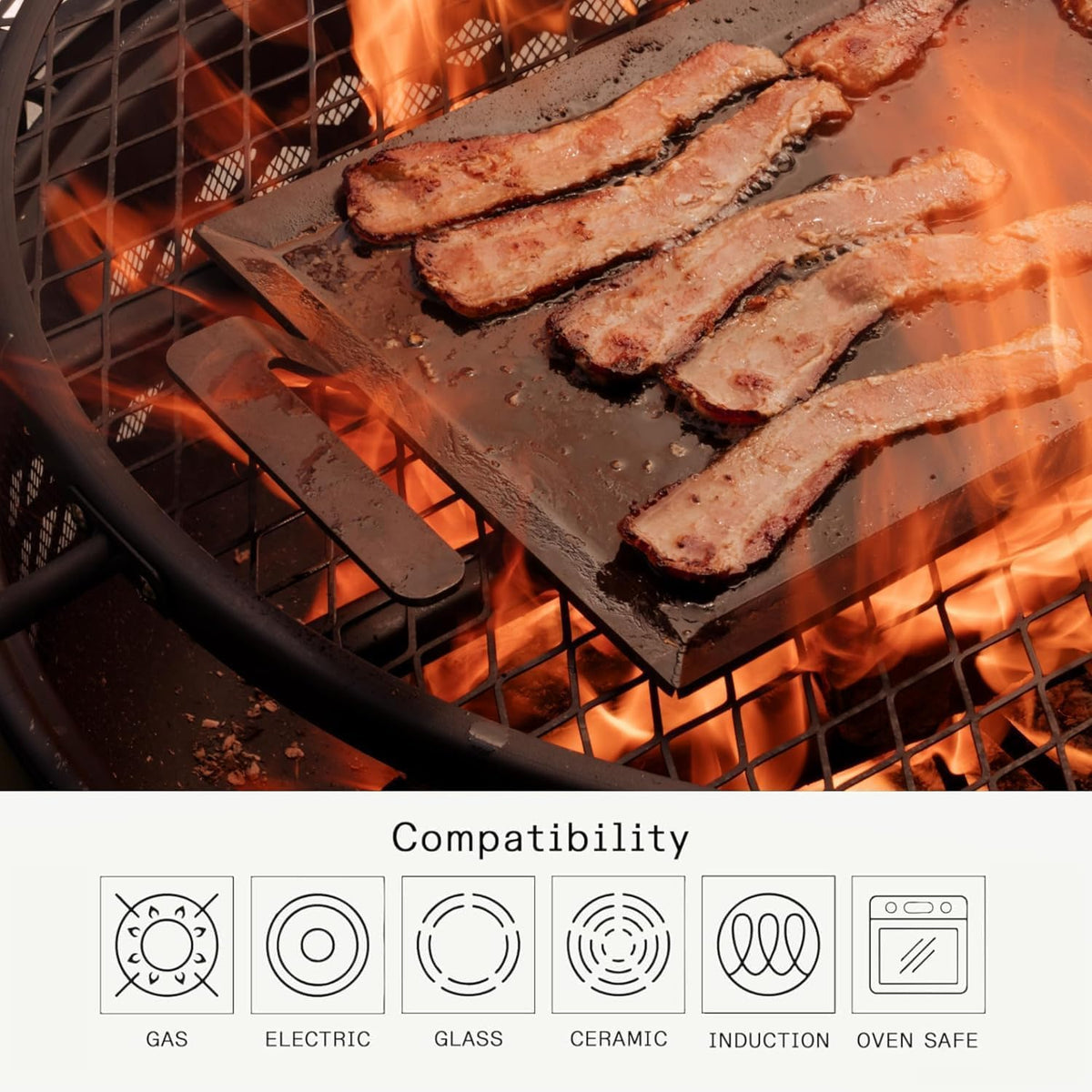 Made in Cookware - Carbon Steel Griddle - Professional Cookware - Crafted in Sweden - Induction Compatible