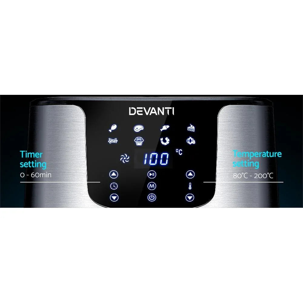 Devanti Digital Air Fryer, 7 L