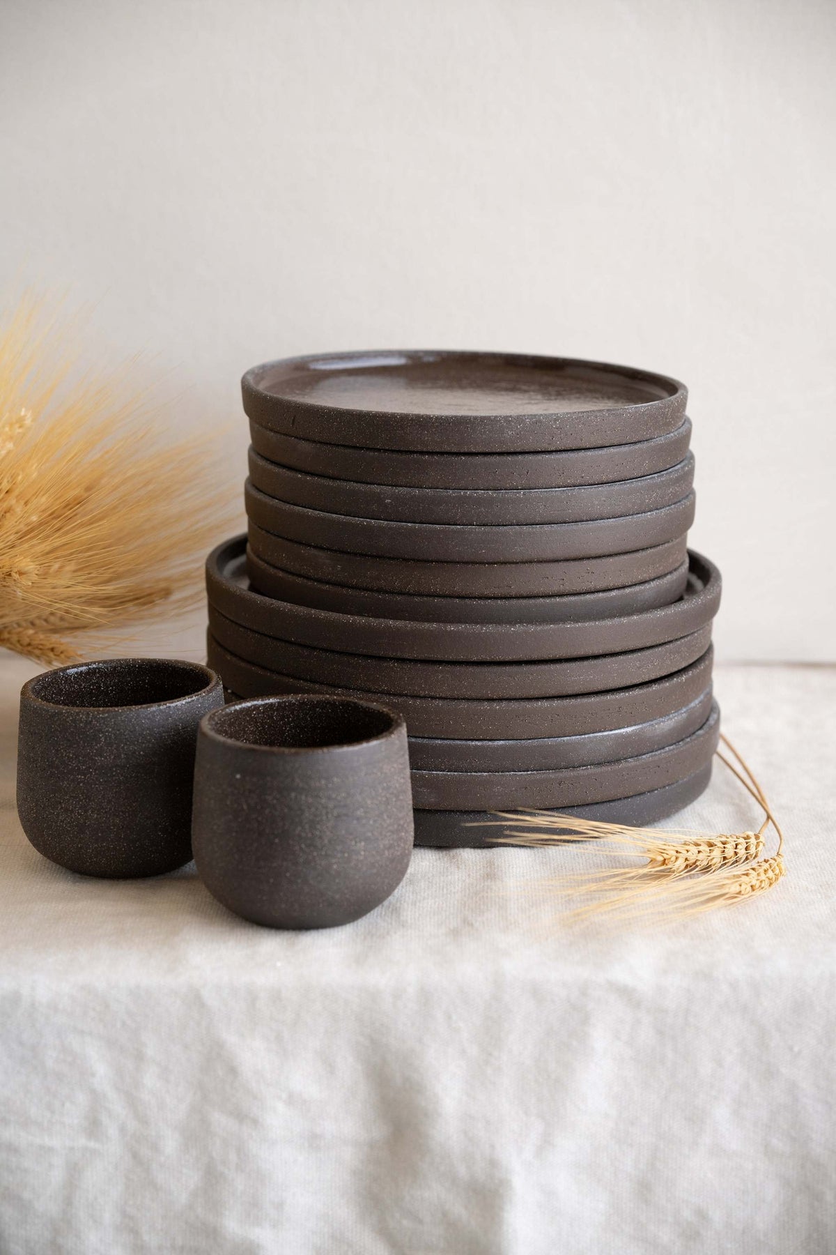 Creating Comfort Stoneware Plates, Pumpernickel
