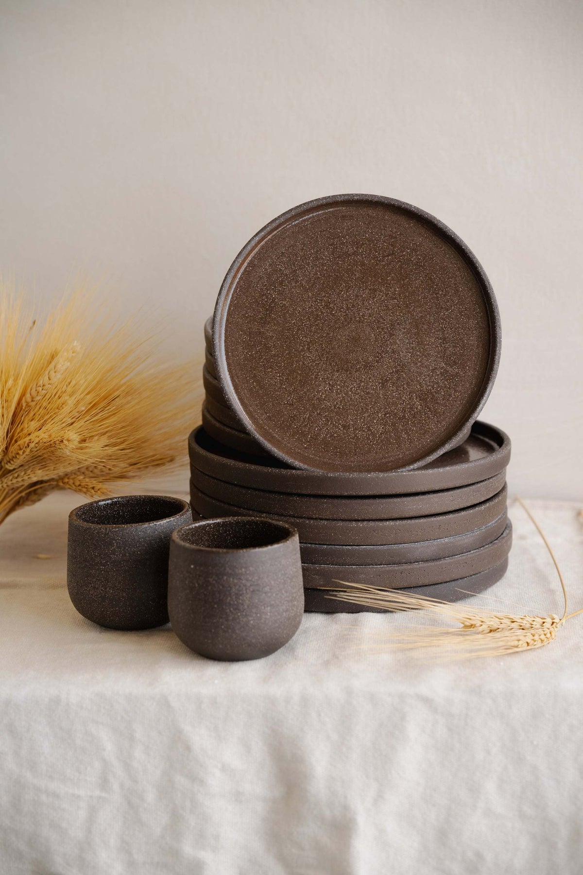 Creating Comfort Stoneware Plates, Pumpernickel
