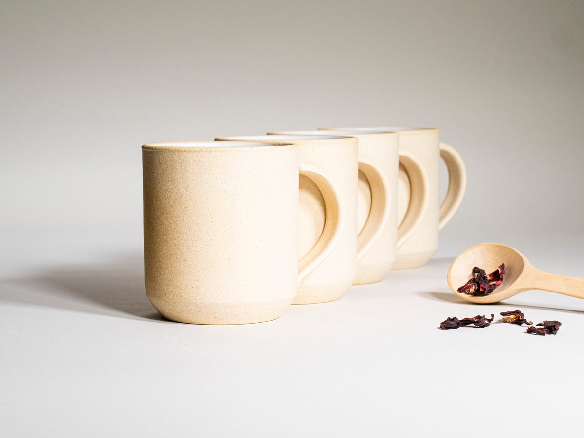 Creating Comfort Stoneware Mug, 14 oz, Sandy White