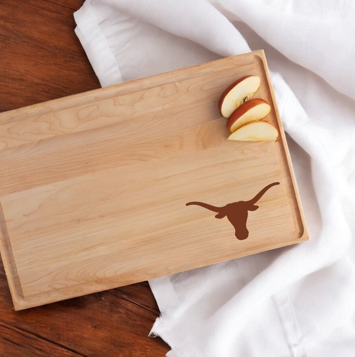 Texas Longhorns Hardwood Cutting Board