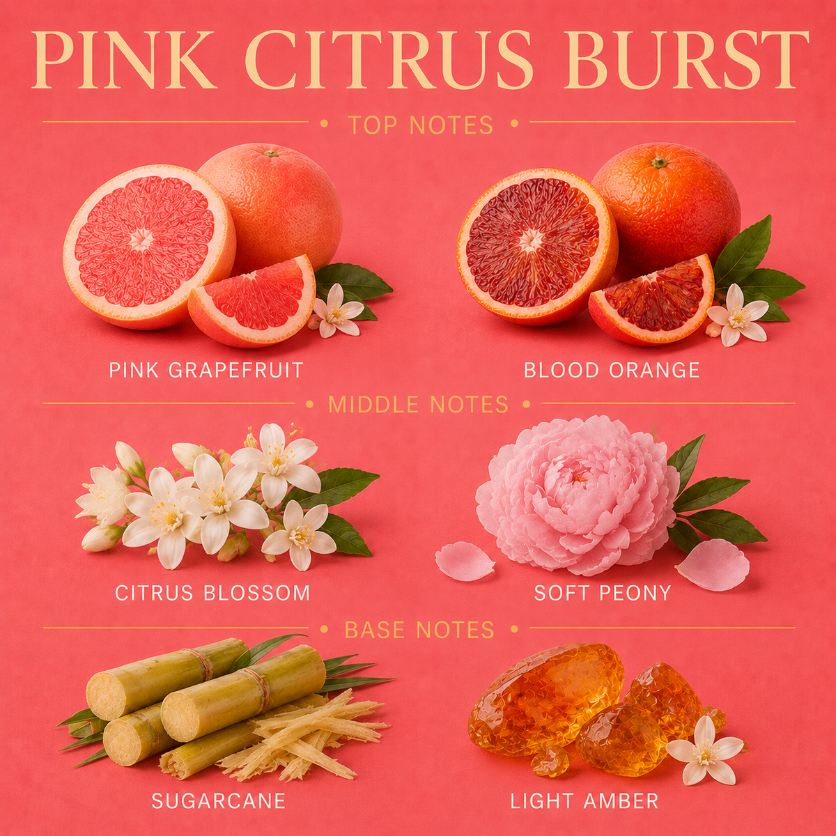 Pink Citrus Burst Candle
