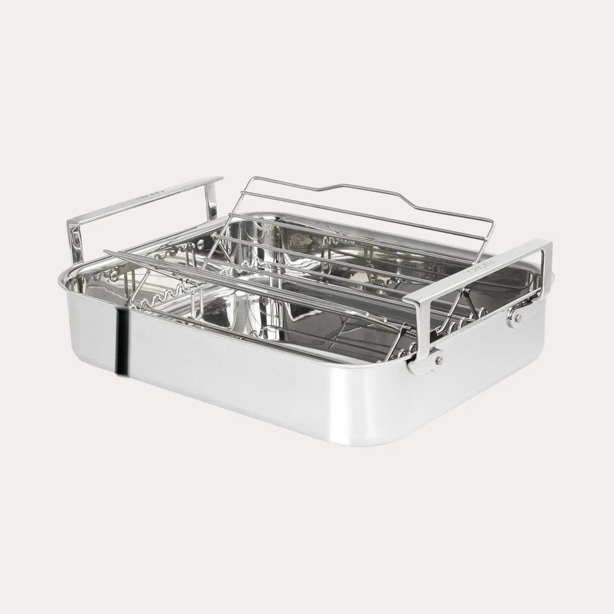 Cristel 3-Ply Stainless Steel Roaster with Rack