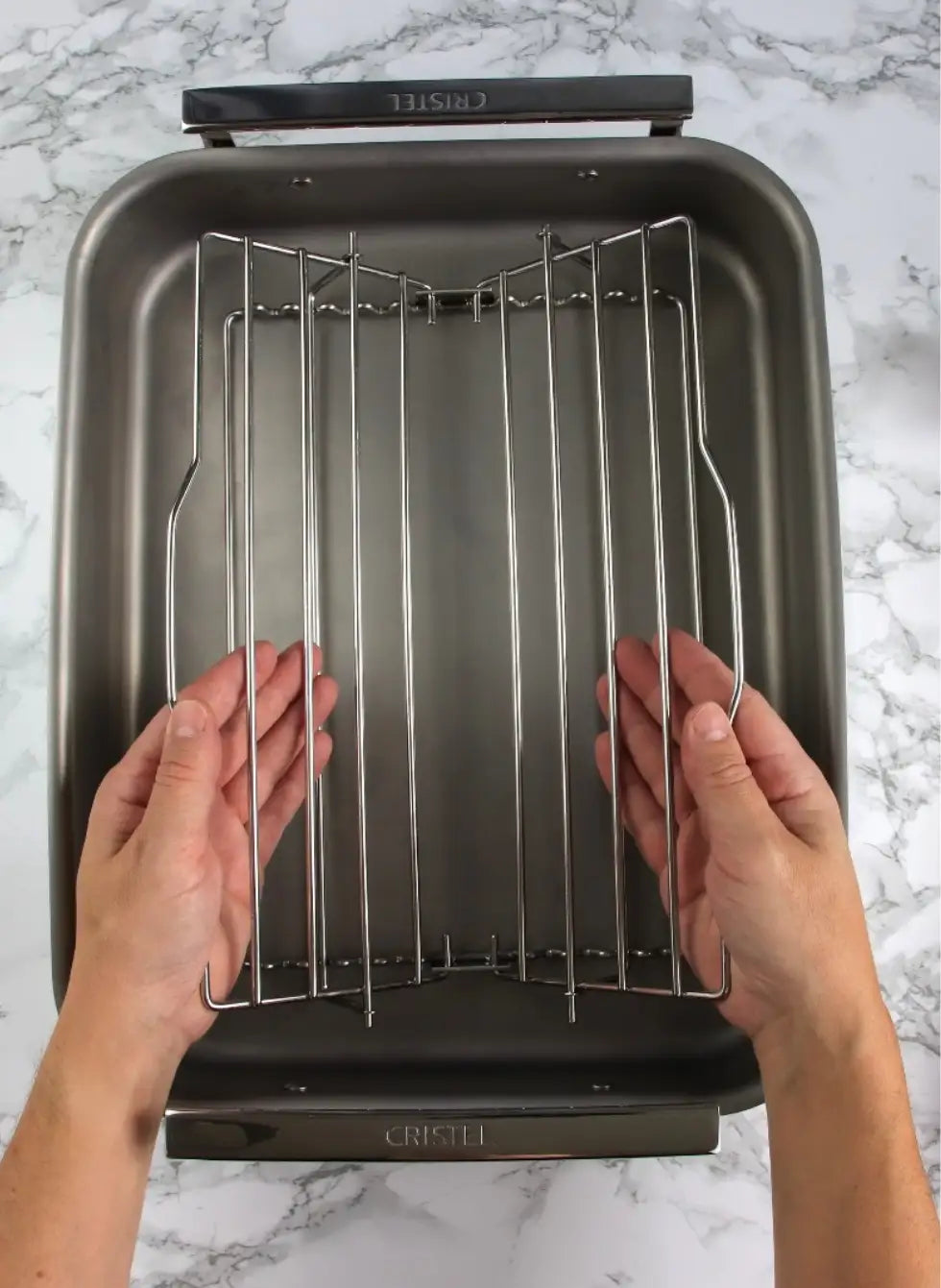 Cristel 3-Ply Stainless Steel Roaster with Rack