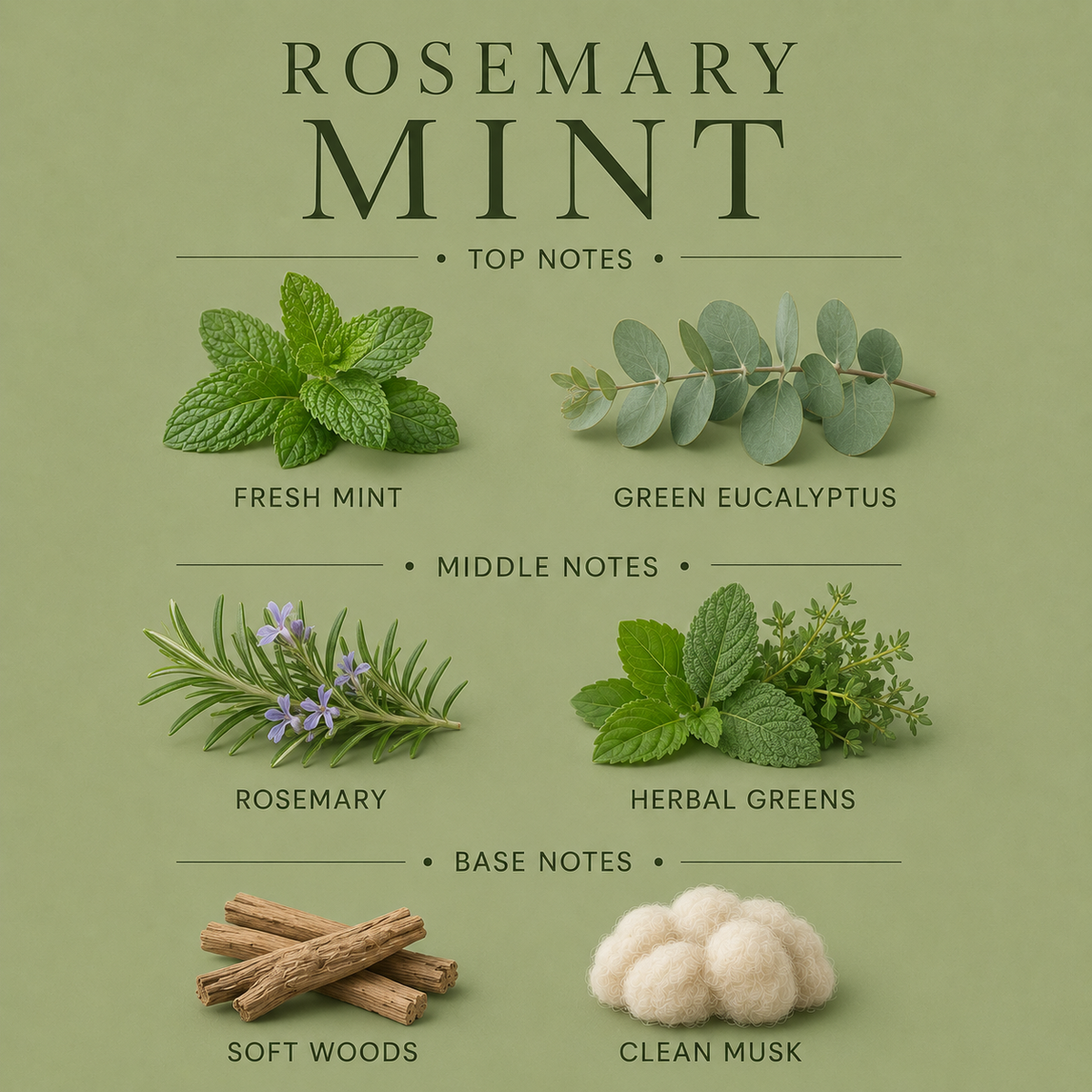 Rosemary Mint Candle, 3-Wick