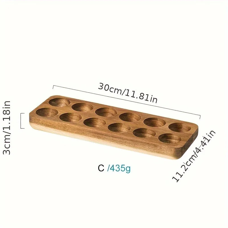 KEMORELA Wooden Egg Storage Organizer