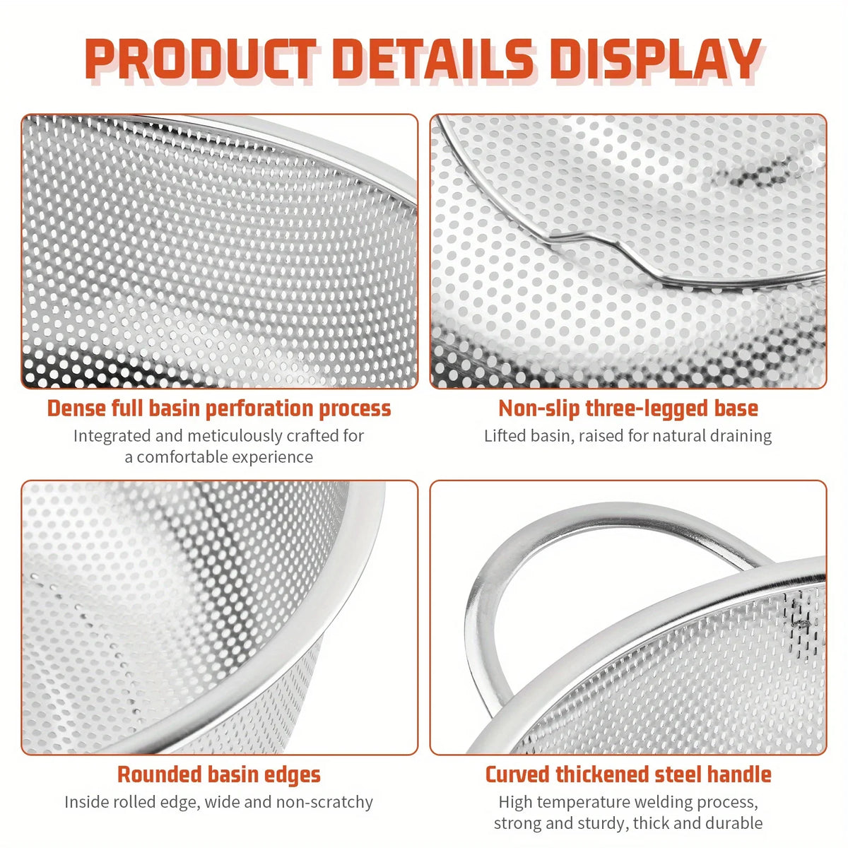 Stainless Steel Fine-Mesh Strainer