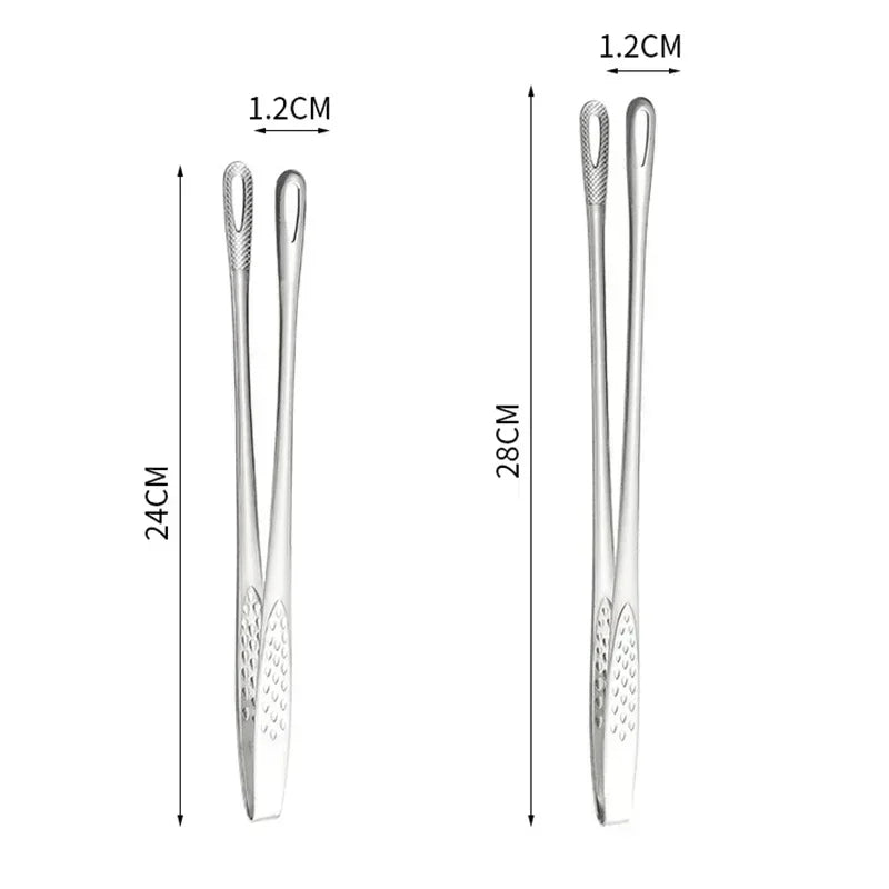 Stainless Steel Kitchen Tongs, 24 or 28 cm