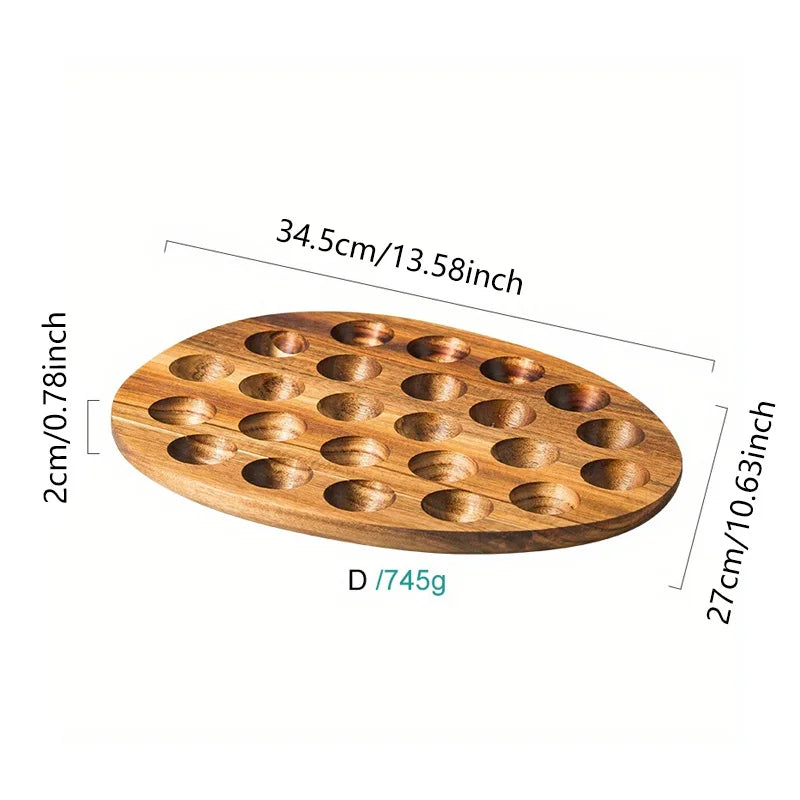 KEMORELA Wooden Egg Storage Organizer