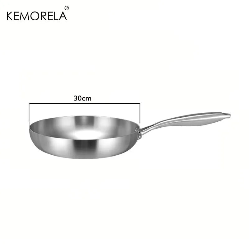 KEMORELA Stainless Steel Frying Pan