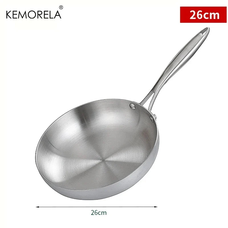 KEMORELA Stainless Steel Frying Pan
