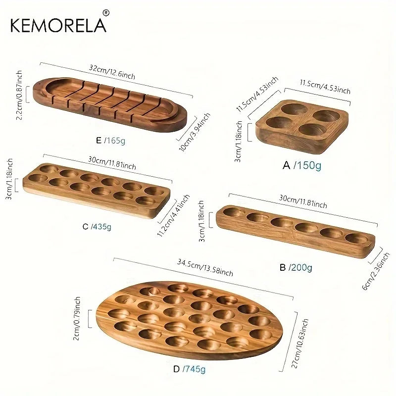 KEMORELA Wooden Egg Storage Organizer