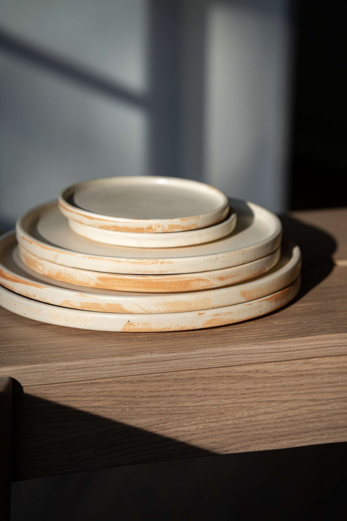 Creating Comfort Stoneware Plates, Matte Beige