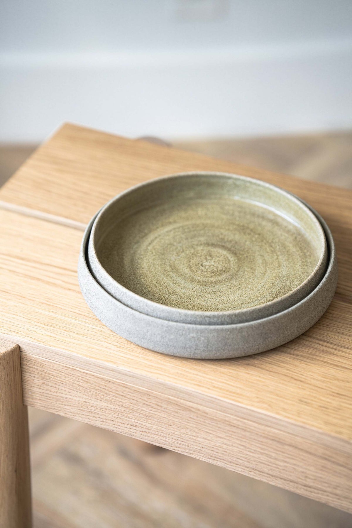 Creating Comfort High-Rim Stoneware Salad Plates