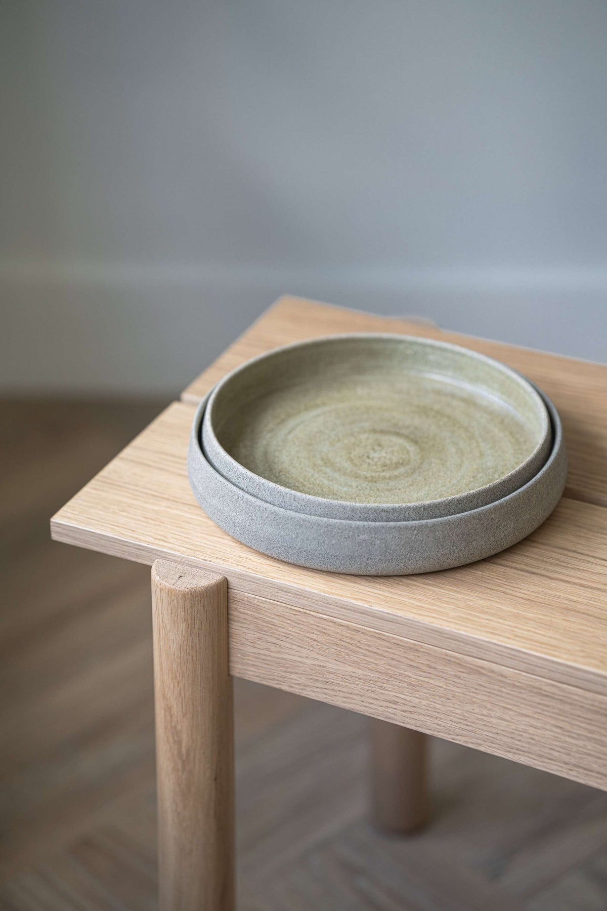 Creating Comfort High-Rim Stoneware Salad Plates