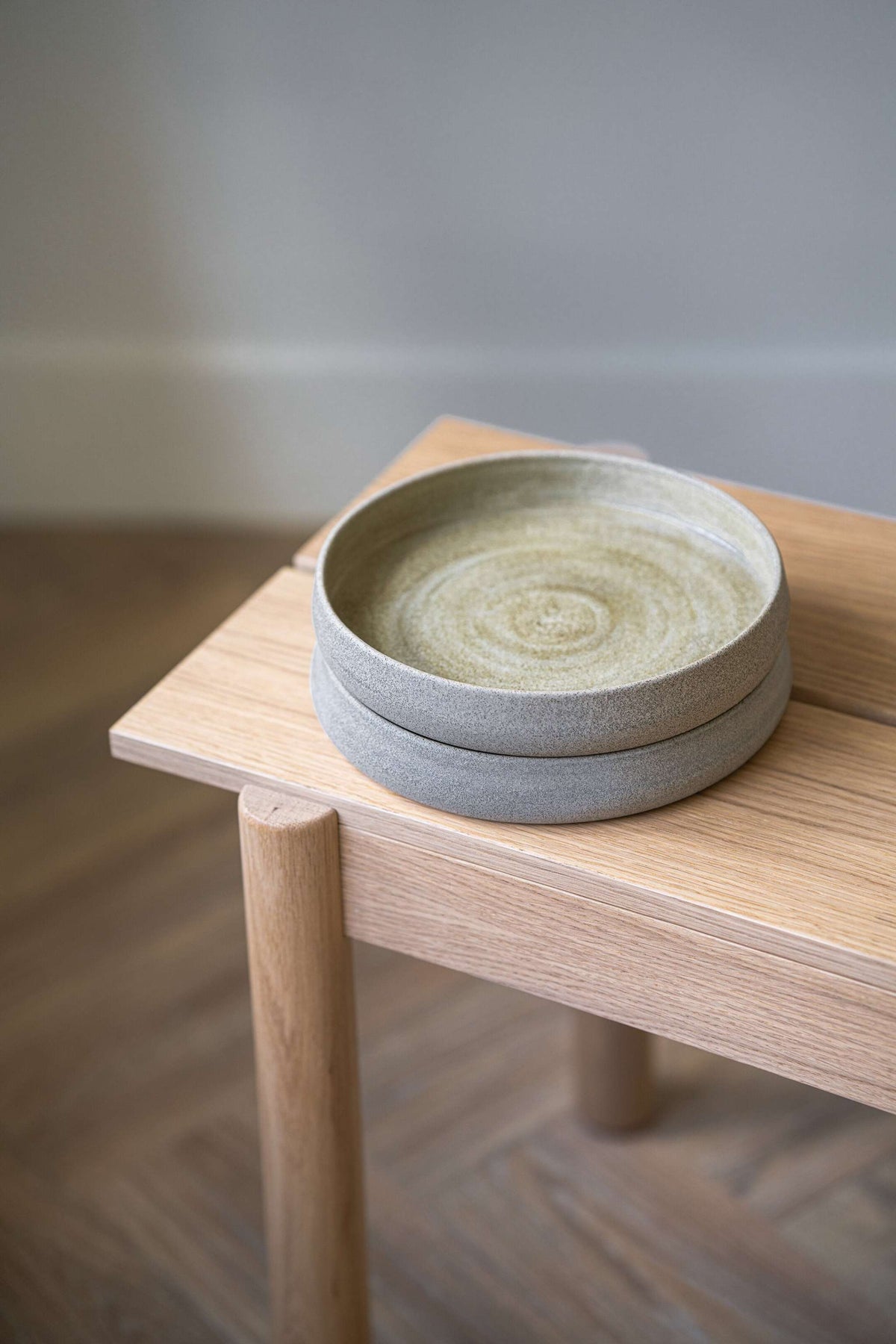 Creating Comfort High-Rim Stoneware Salad Plates