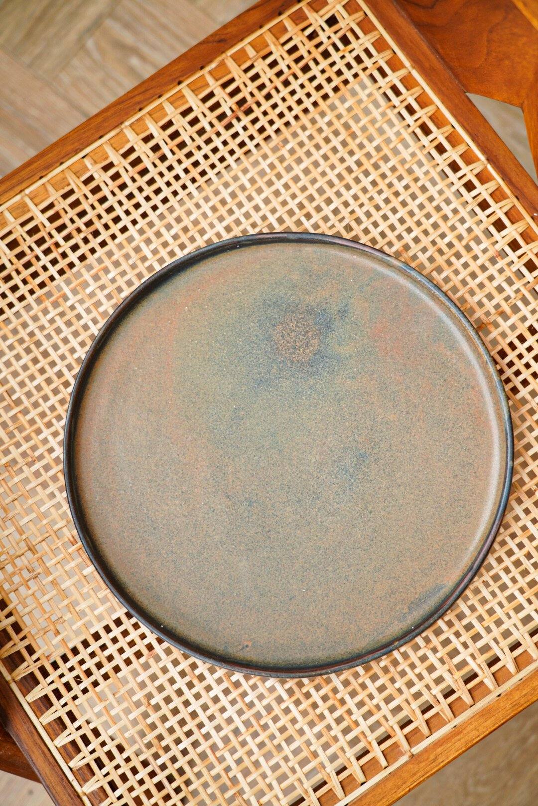 Creating Comfort Stoneware Plates, Rust