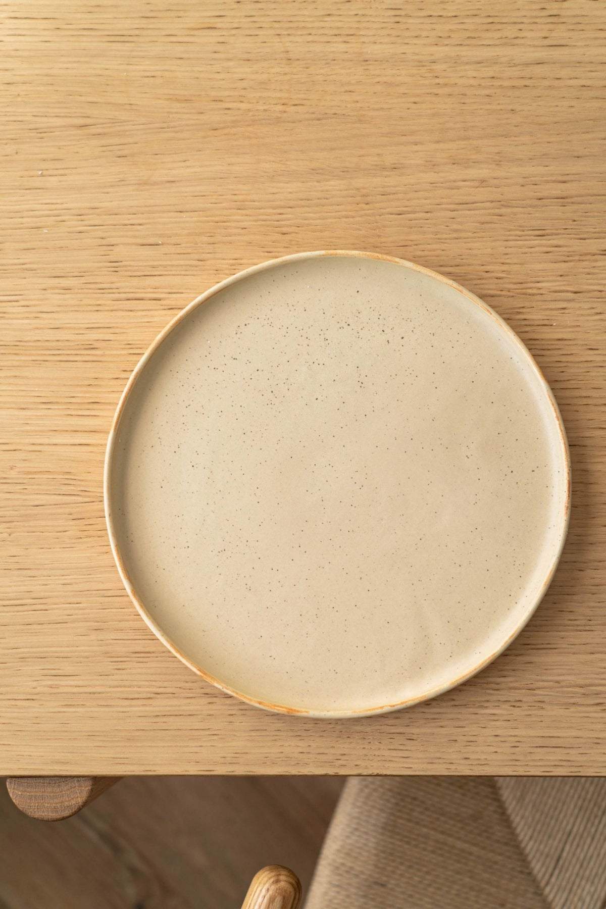 Creating Comfort Stoneware Plates, Matte Beige